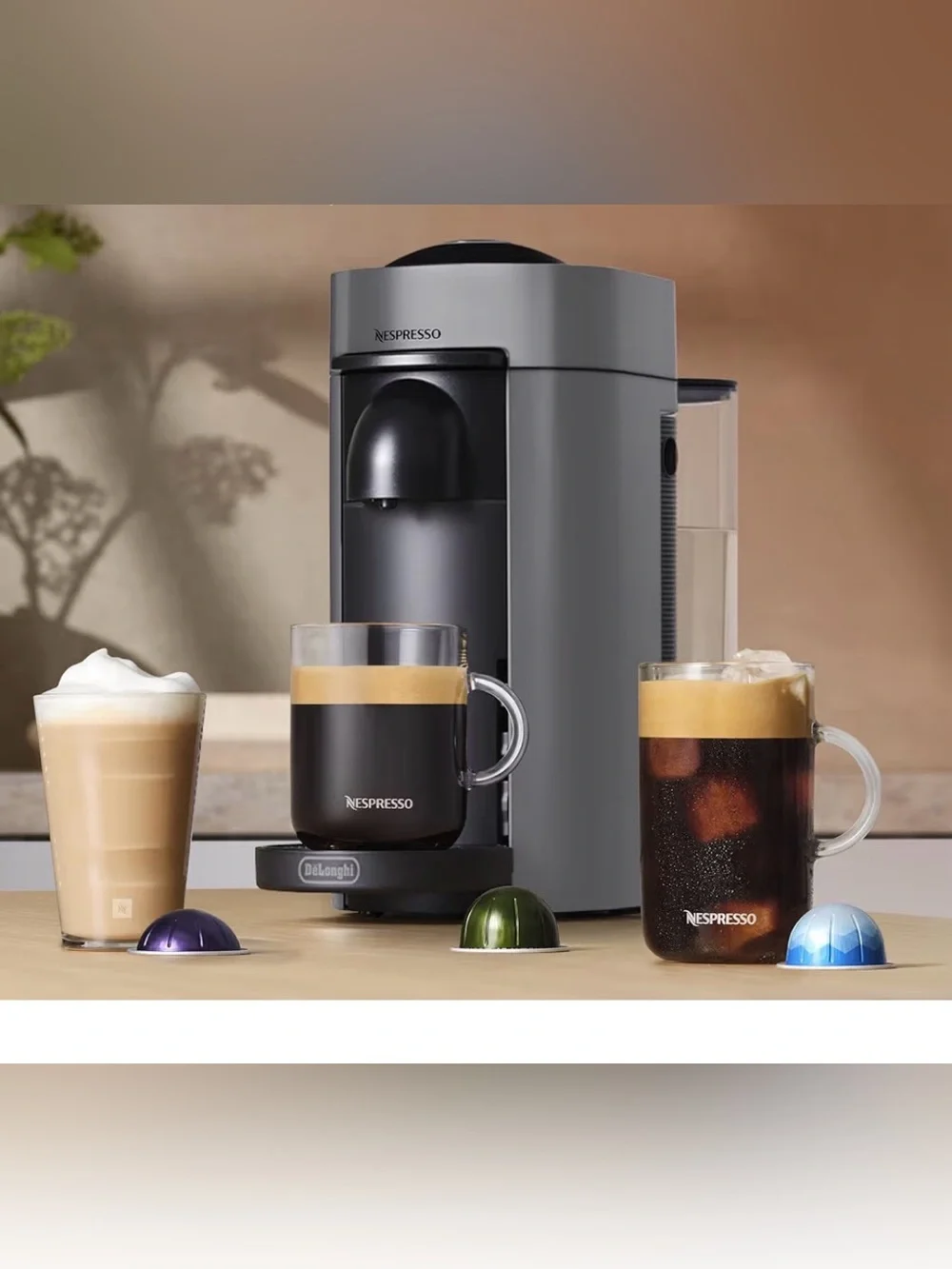 Nespresso VertuoPlus Espresso Machine - Gray
